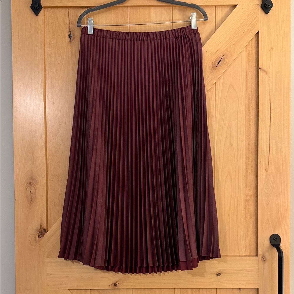 Banana Republic Rich Burgundy Midi Skirt